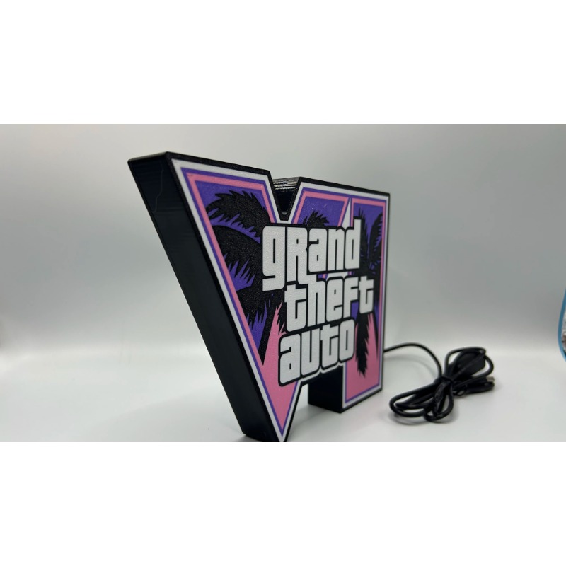 GTA6 グランド・セフト・オートVI LEDライトボックス - Accessories For Your Gaming Room のレビューと価格